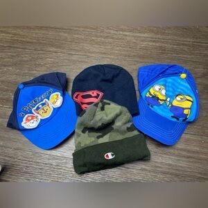 Boys hats and caps assorted characters